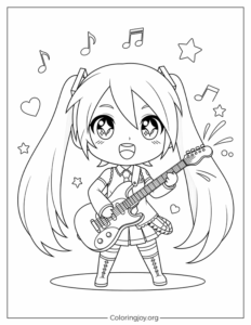 Chibi Miku Guitar Jam