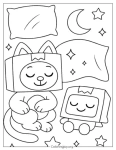 Cozy LankyBox Sleep Printable