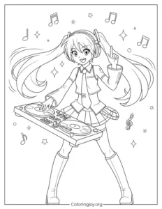 DJ Miku on the Decks