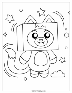 Foxy LankyBox Jumping Coloring In