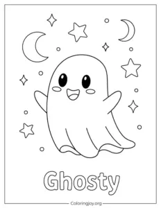 Ghosty LankyBox Coloring In