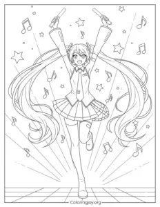 Hatsune Miku Glowstick Dance