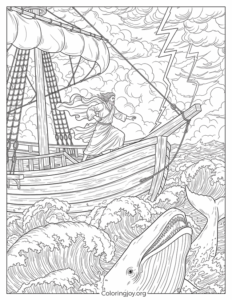 Jonah Fleeing the Stormy Sea