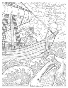 Jonah Fleeing the Stormy Sea