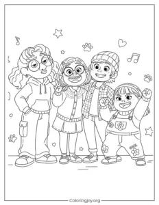 Mei & Friends Group Photo Turning Red