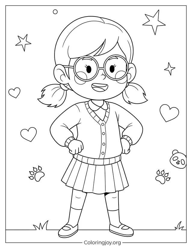 Mei Lee Proud: Turning Red Coloring Page