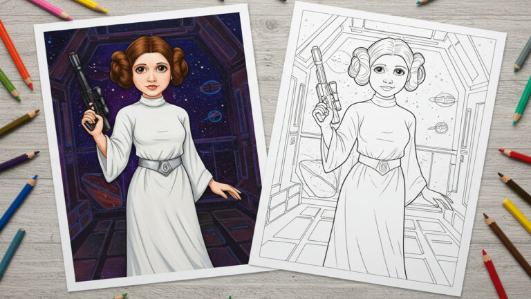 Princess leia Coloring Pages