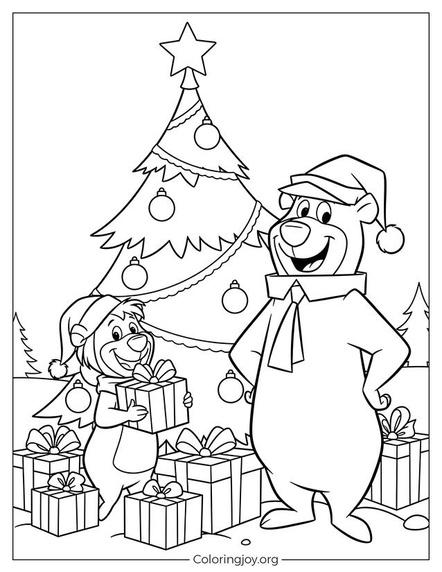 Yogi Bear and Boo Boo Holiday Fun