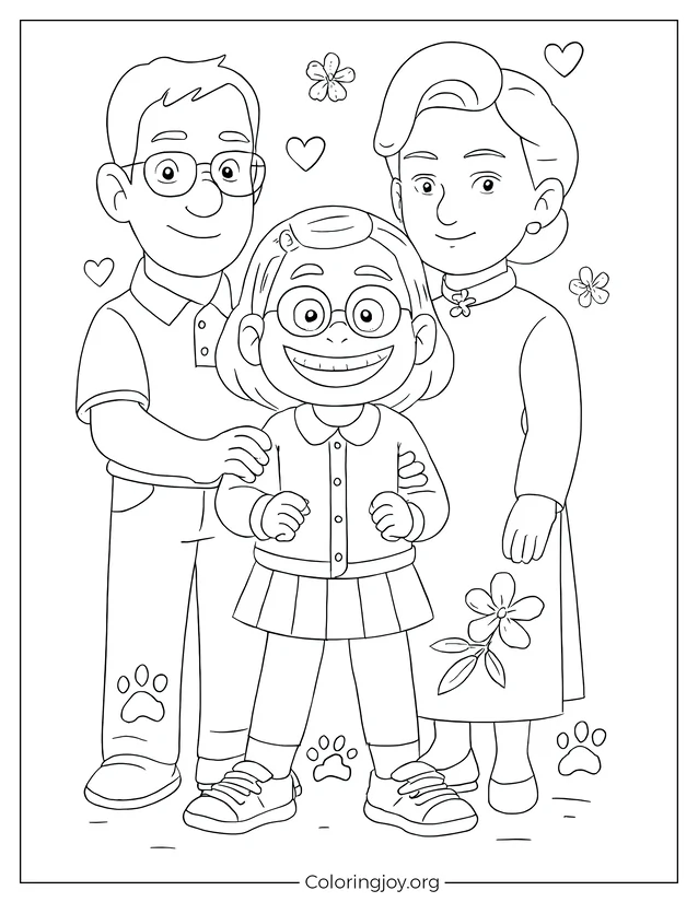 Retrato de familia: Mei y sus padres