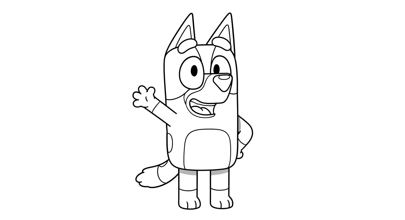 Bluey coloring pages