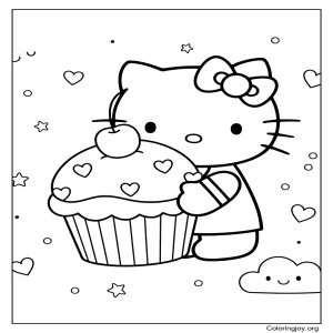 With Love Cupcake Hello kitty
