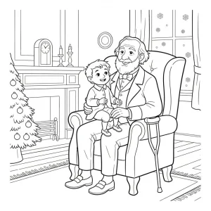 a christmas carol coloring page