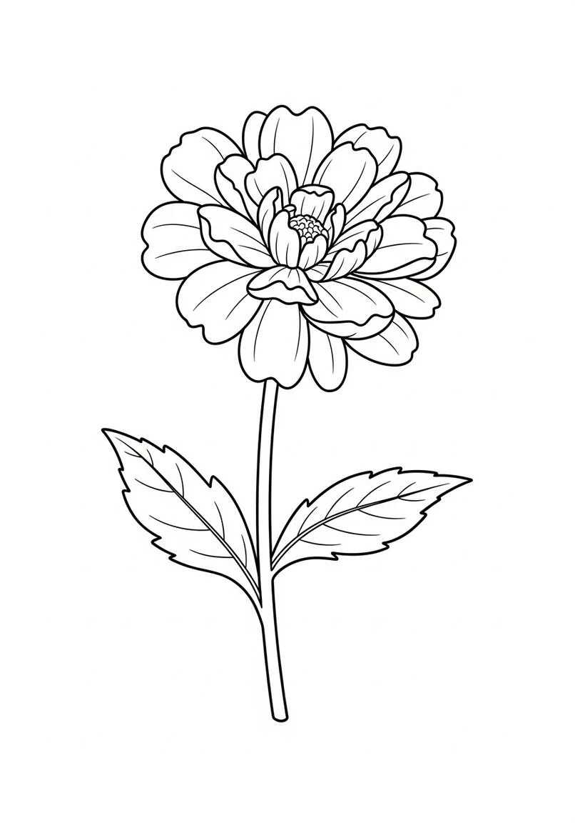 Big Bloom Coloring Page