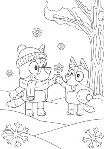 Bluey and Bingo's Snowy Adventure Fun