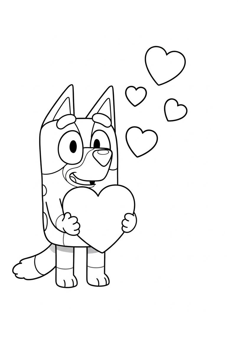 Bluey's Cheerful Heart Surprise