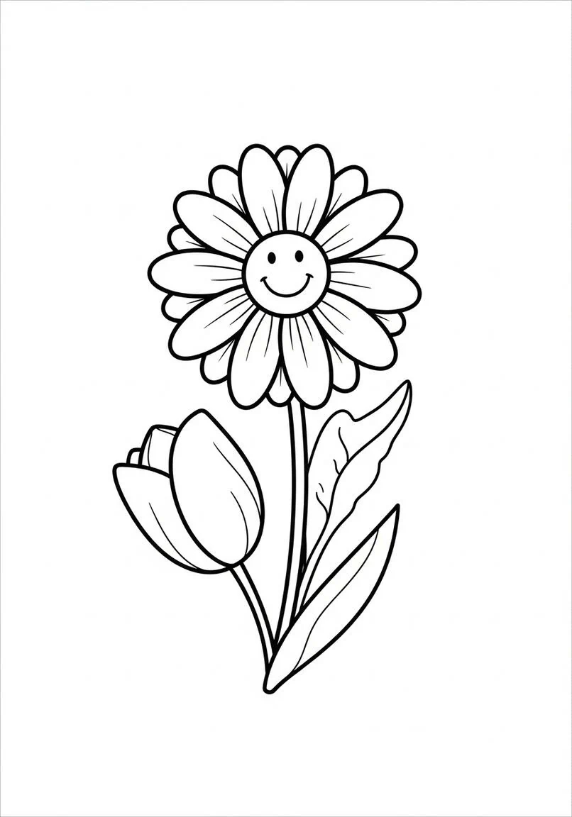 Flower Coloring Pages (Printable PDF Downloads)