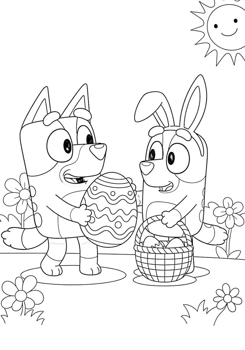Bluey y la extravagancia de huevos de Pascua de Bingo