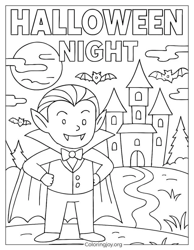 Vampiro de la noche de Halloween