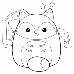 Fifi Fox Squishmallow Coloring Page