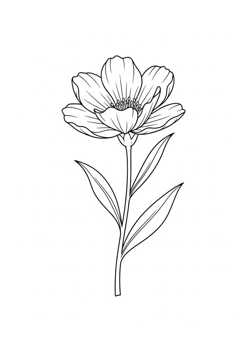 My Flower Coloring Page