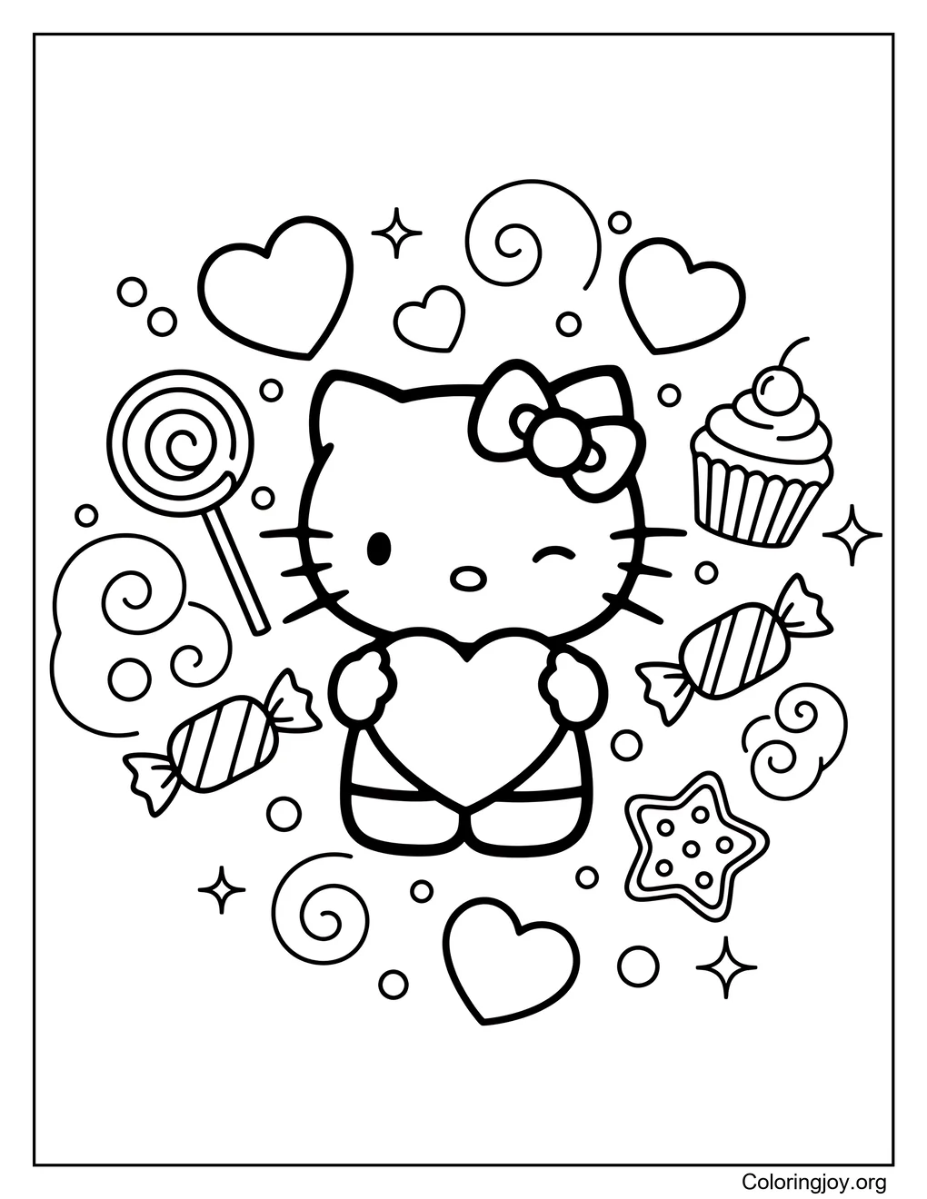Hello kitty love themed