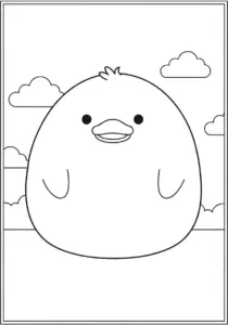 Squishmallow Avery Coloring Page