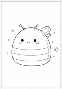 Squishmallow Bee Coloring Page