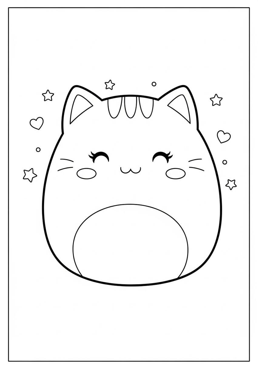 Squishmallow Cam Coloring Page