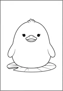 Squishmallow Duck Coloring Page