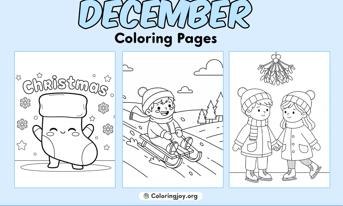 December Coloring Pages