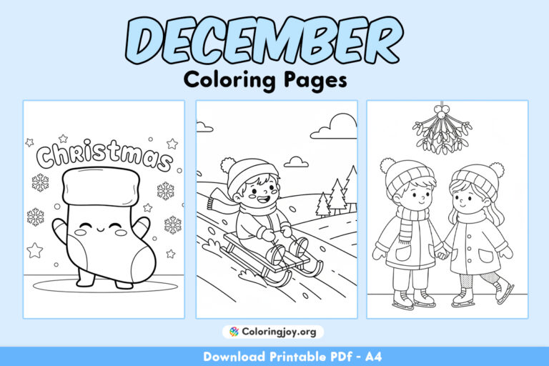 December Coloring Pages
