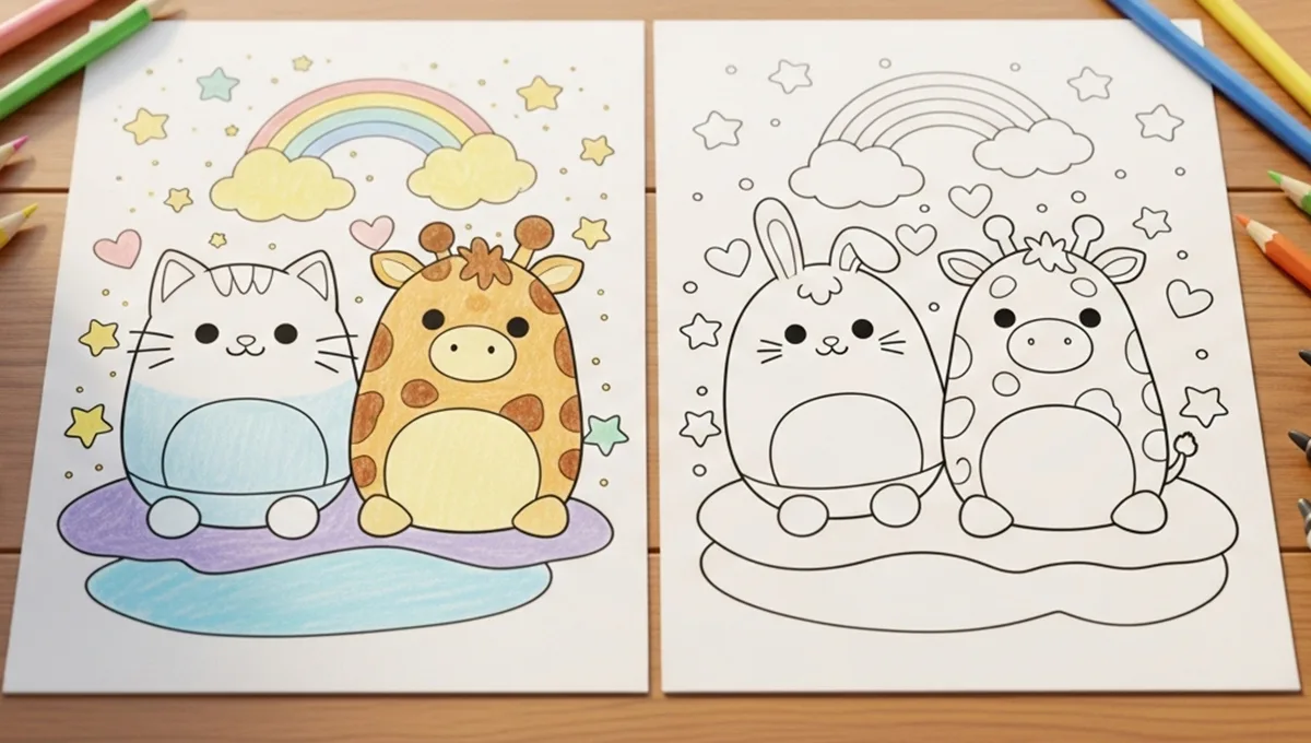 Squishmallow Coloring Pages