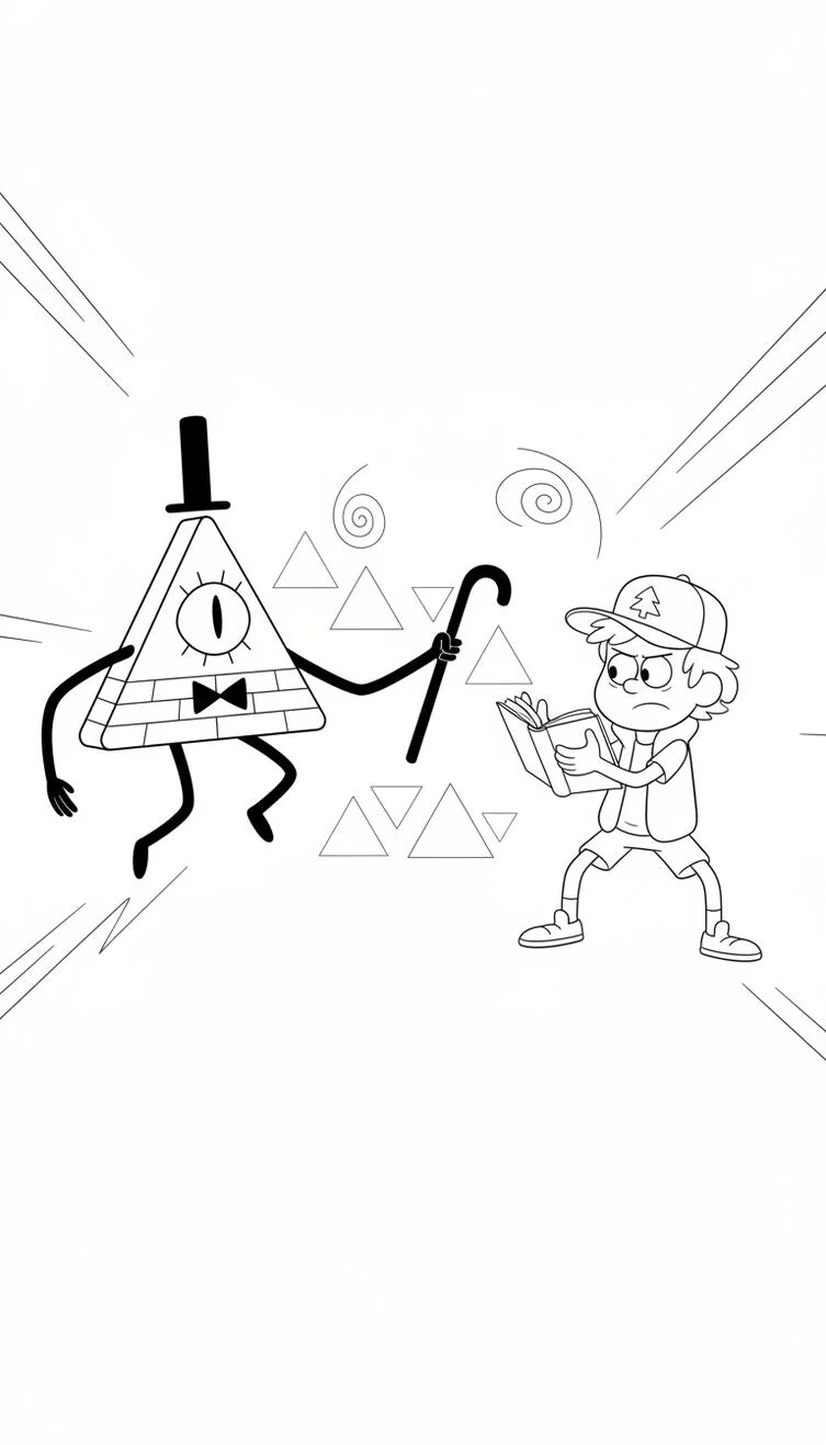Bill Cipher contra Dipper