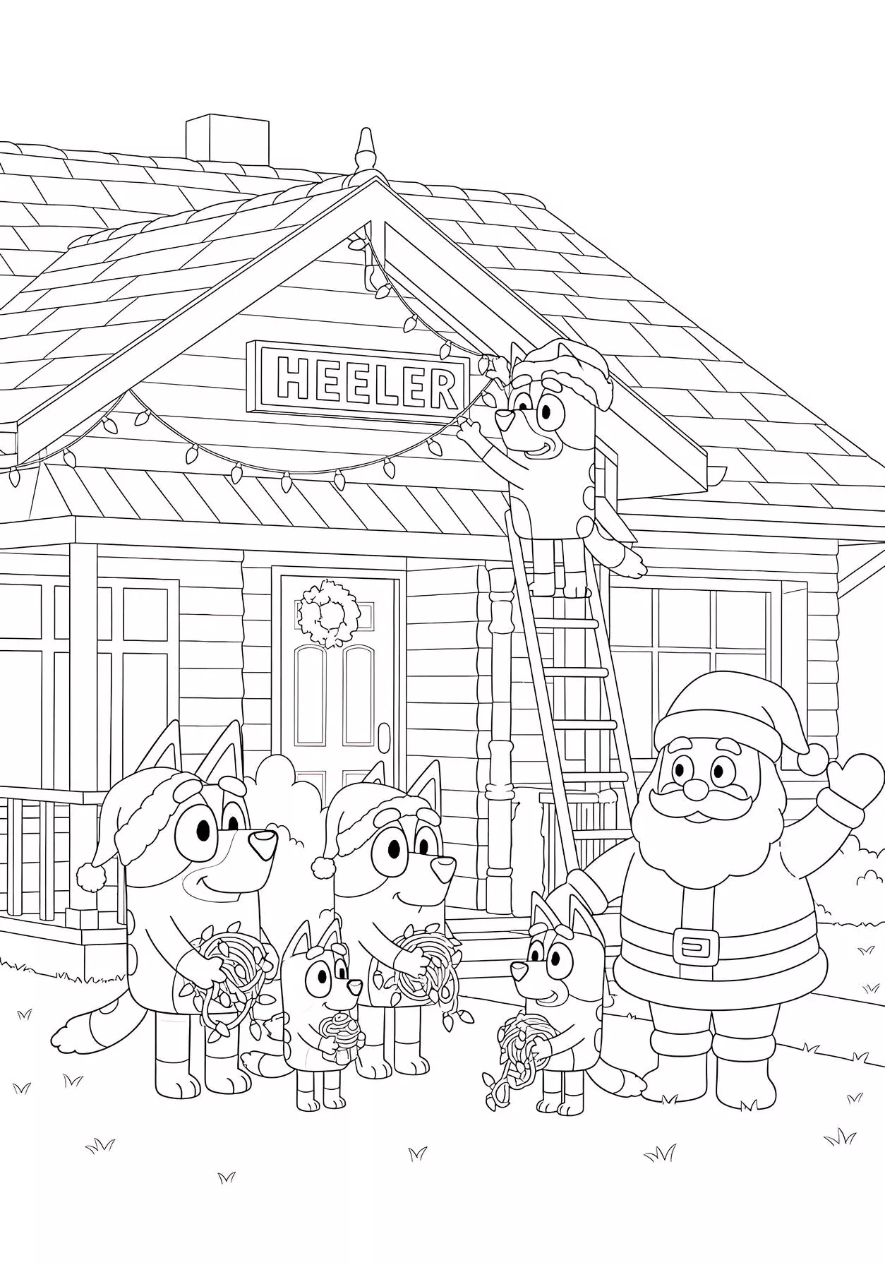 Decoración de la casa de vacaciones de la familia Heeler