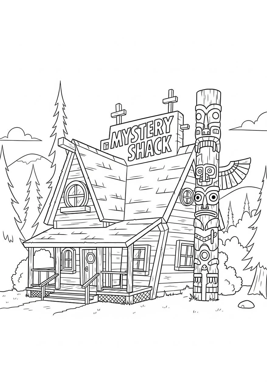 gravity falls Cabaña Misteriosa