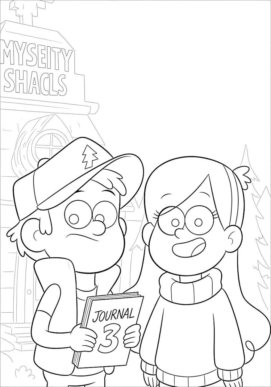 gravity falls Imprimible Gratis