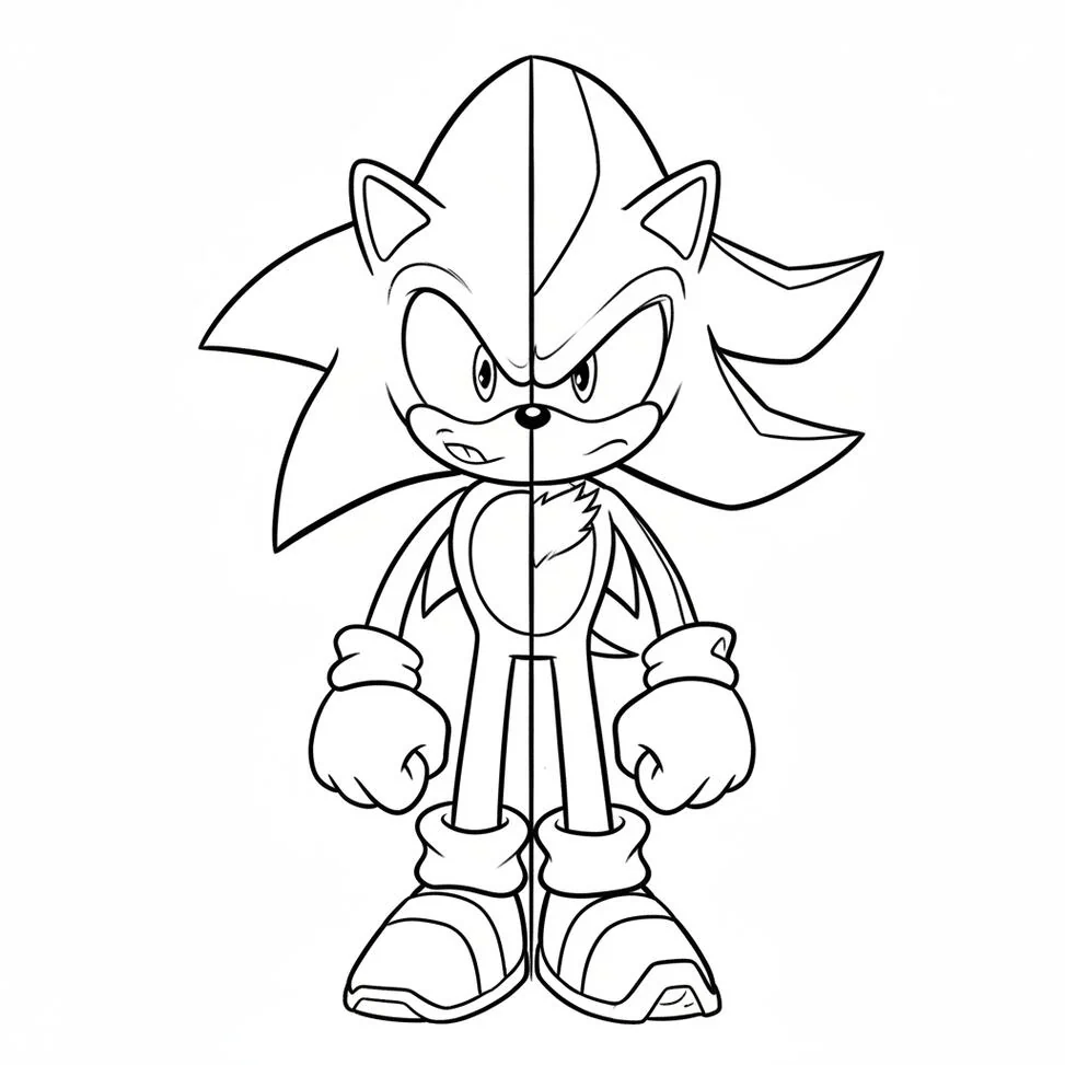 Mitad Sonic mitad Sombra