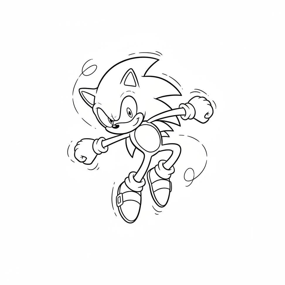 Sonic saltando
