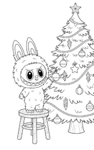 Labubu Christmas Tree Ornament Hanging