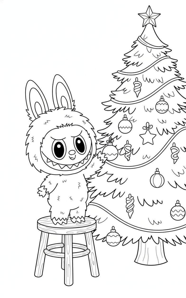 Labubu Christmas Tree Ornament Hanging