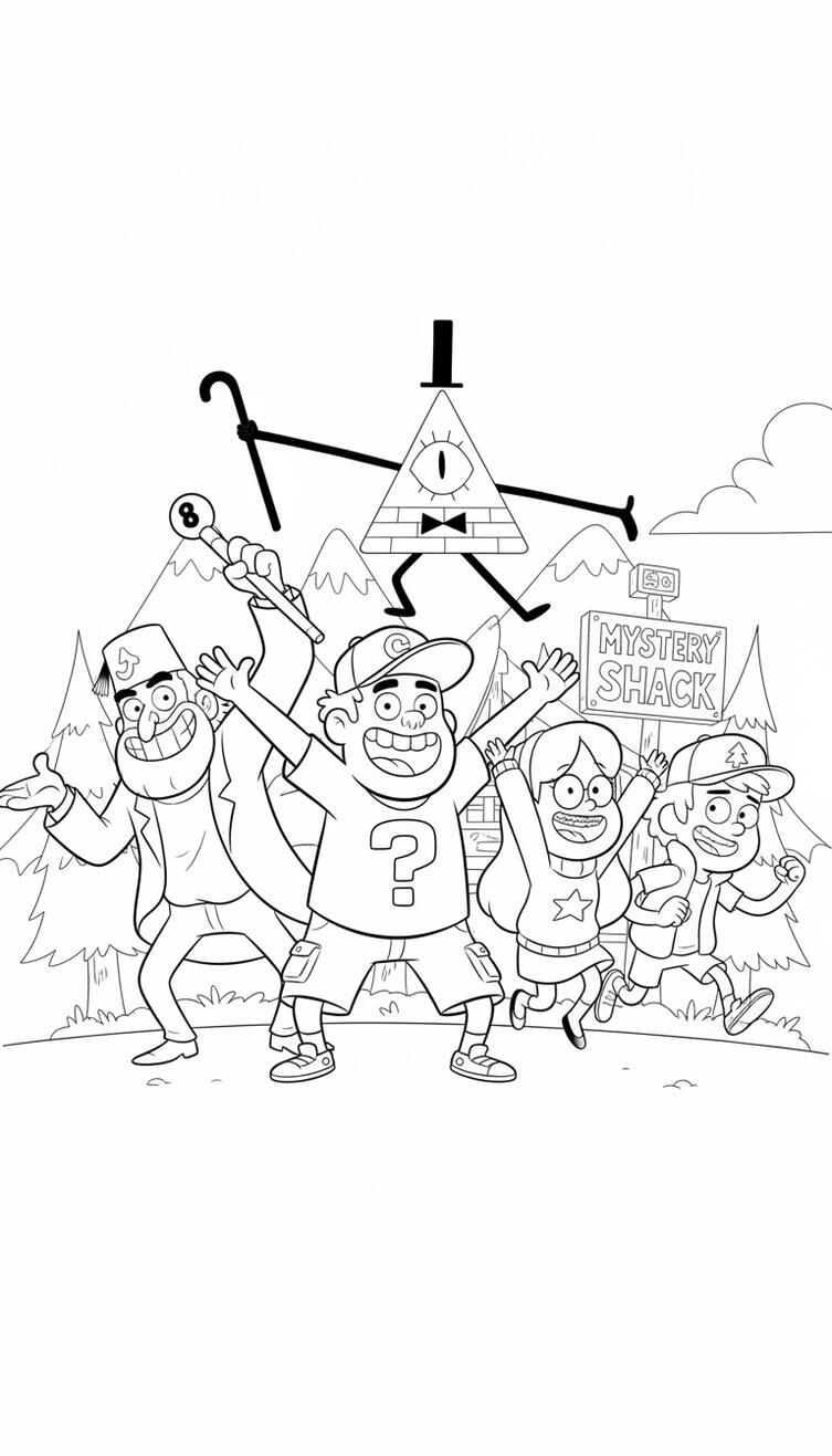 Soos and Friends Gravity Falls