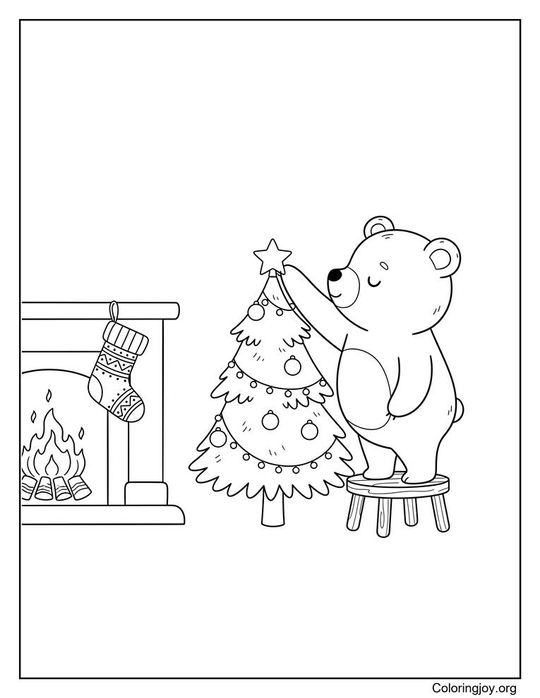 Stocking With Christmas Tree Decorating Activity