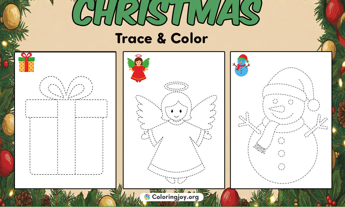 Free Christmas Tracing Worksheets
