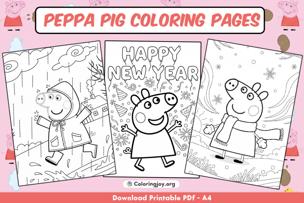 Free Peppa Pig Coloring Pages (Printable PDFs)