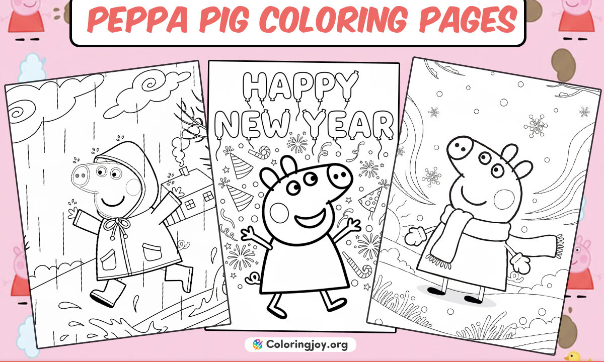Free Peppa Pig Coloring Pages