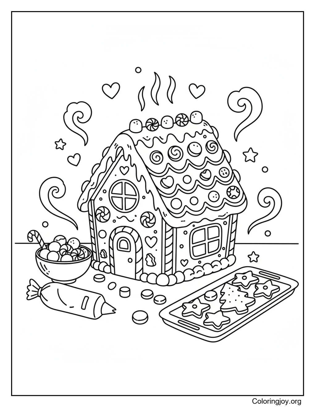 Construction d'une maison en pain d'épice