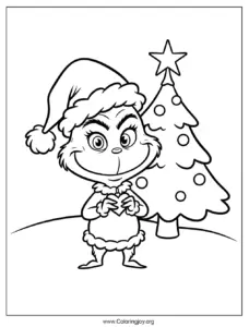 Grinch Cute coloring page