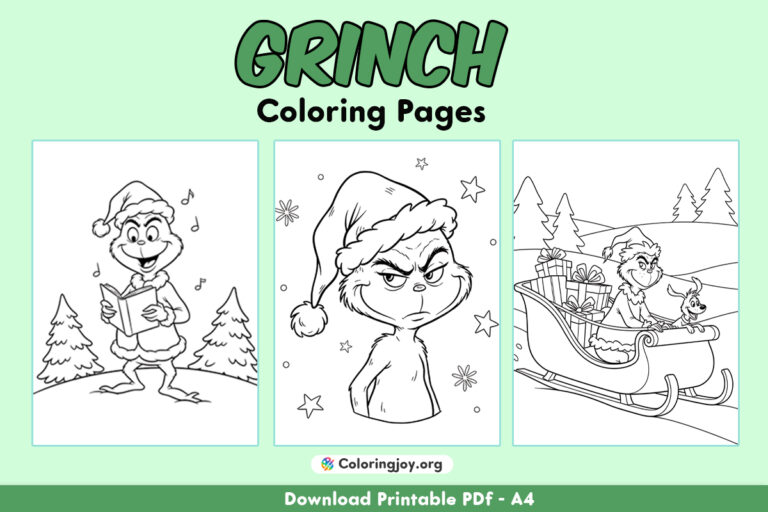 Grinch Coloring Pages