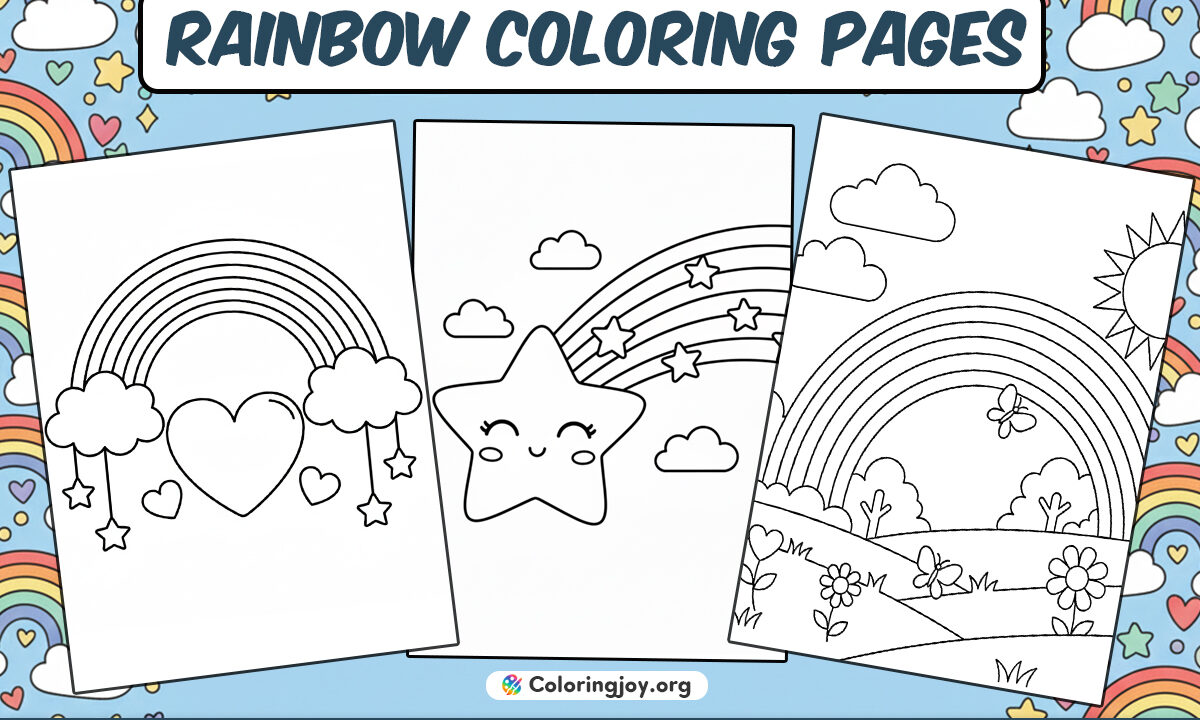 Rainbow Coloring Pages