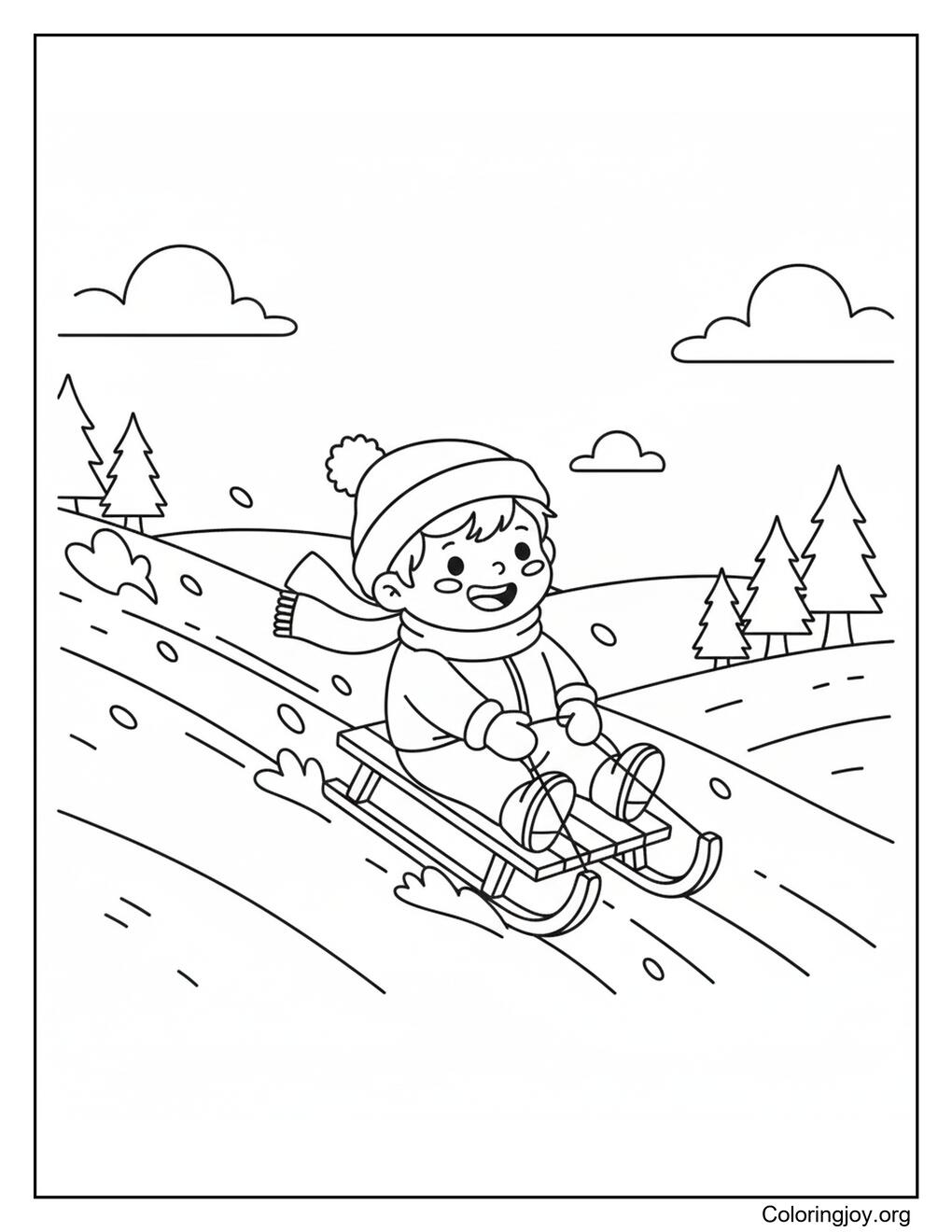 Sledding Downhill